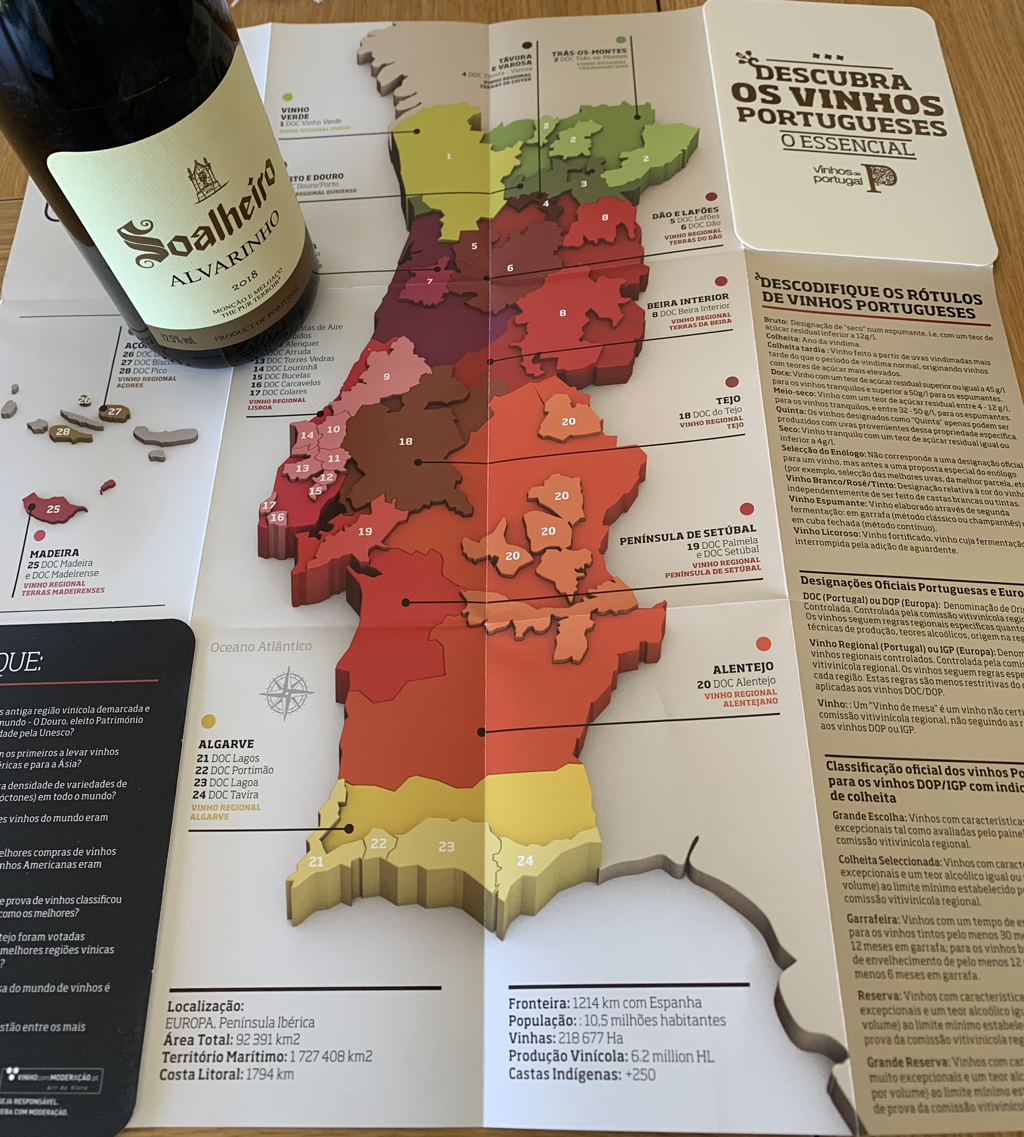 Imagem de capa: Vinhos verdes de Portugal, os mais exportados depois do vinho do Porto.